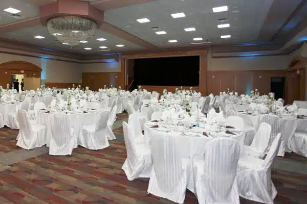 corporate event setup