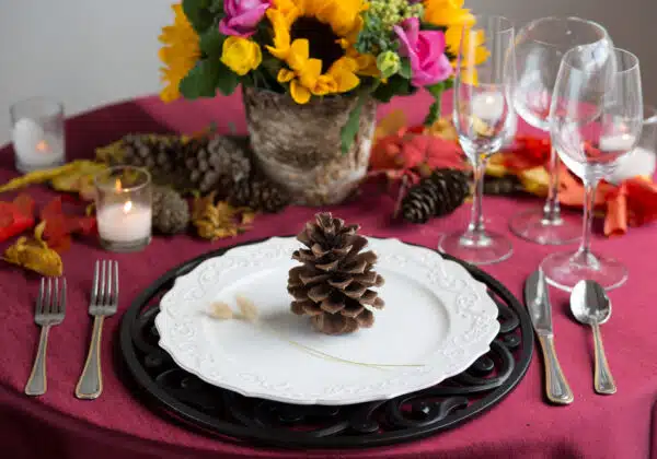 how to decorate for your fall wedding baquet centre